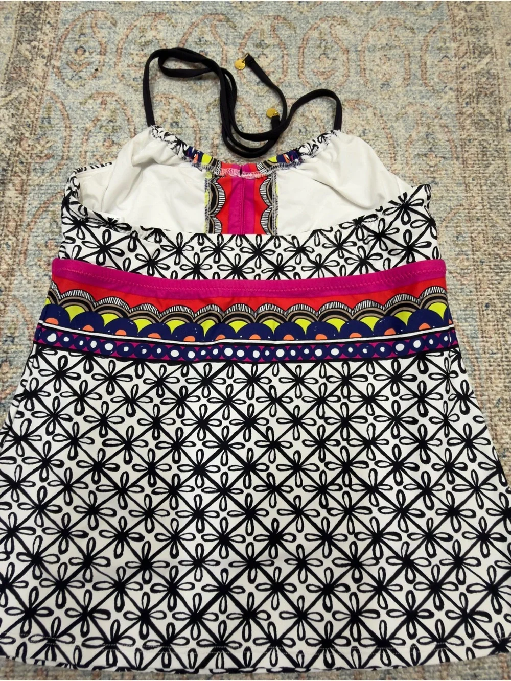 Trina Turk Tanzania Tankini top size 4